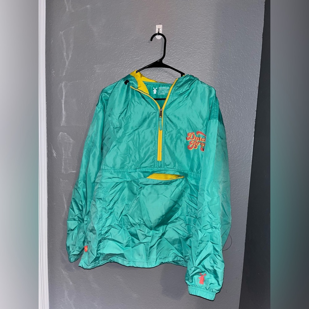 dutch bros pouch windbreaker jacket